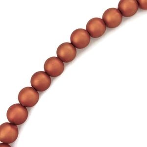 As Low As $2 Copper Matte Round Acrylic Beads 8mm (30)